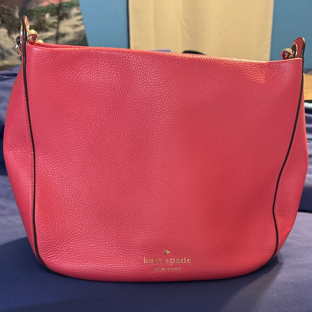 kate spade New York Hot Pink Pebbled Leather Shoulder Bag